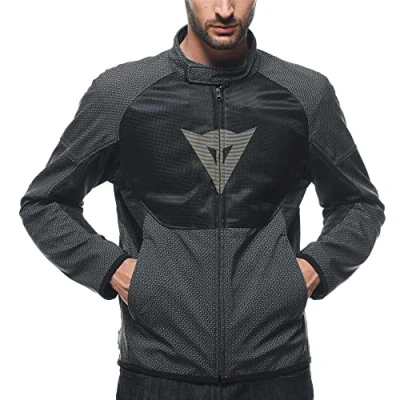 Afbeelding van Dainese Ignite Air Tex motorjack voor de zomer, mesh stof, heren, zachte beschermers, Auxetica wierook/zwart/wierook, maat 56