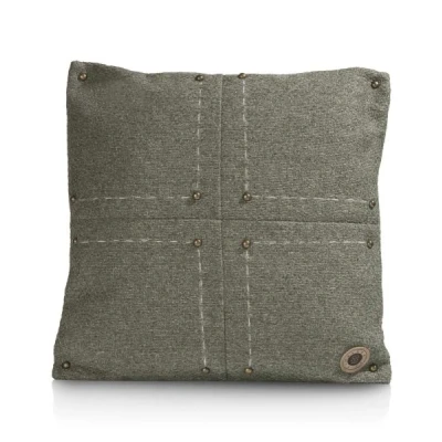 Afbeelding van COCO Maison Sierkussen &#039;Avery&#039; (50cm x 50cm) Olijf