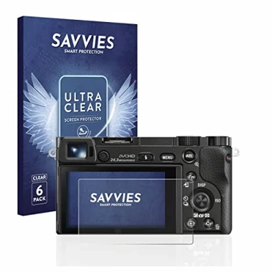 Afbeelding van Savvies (6 Stuks) Schermbeschermer voor Sony Alpha 5000/6000 / 6400 Screen Protector Ultra Transparant