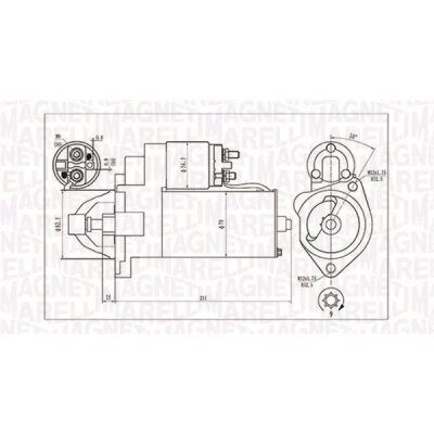 Afbeelding van Magneti Marelli Starter 063720624010