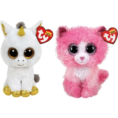 Afbeelding van Ty Knuffel Beanie Boo&quot;;s Pegasus Unicorn &amp; Reagan Cat