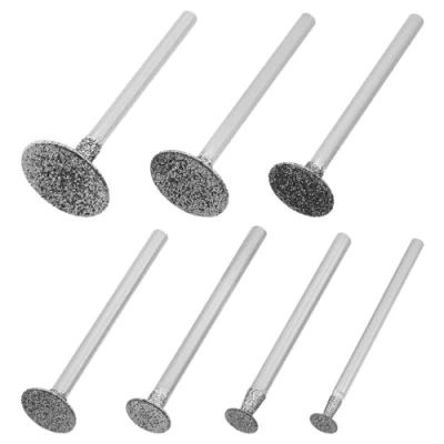 Afbeelding van OTOTEC 7 Stks T Vorm Hoofd Diamant Slijpen Burr Boren Sets Geschikt voor Rotary Gereedschap Graveren Agaat en Amber, 2,35 mm Staaf 3mm