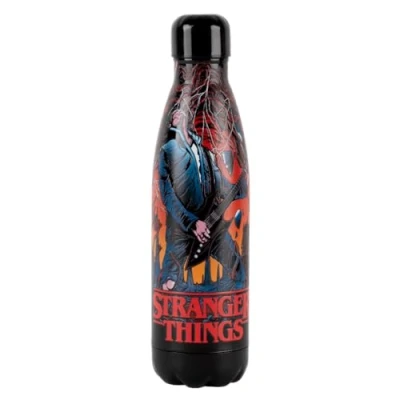 Afbeelding van Stranger Things Eddie isolerende waterfles roestvrijstaal lekvrije draaidop 0,5ml
