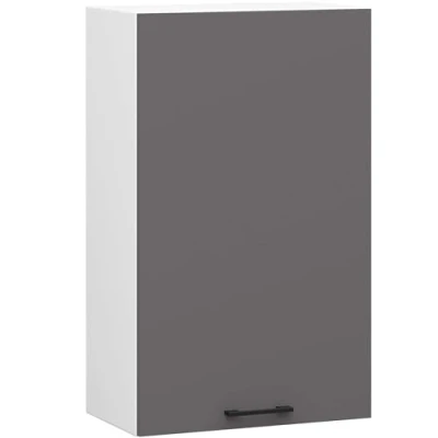 Afbeelding van Keukenkast modulaire OLIWIA W50 met 1 Deur / Hangkast Bovenkast AKORD Furniture Factory Wit Grafietgrijs 50 x 72 30 cm