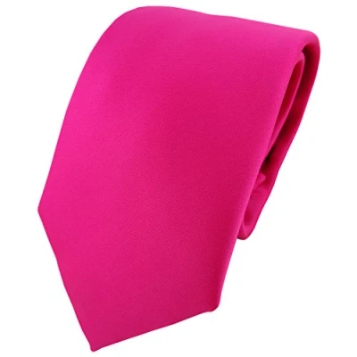Afbeelding van TigerTie Herenstropdas, klassieke satijnen stropdas van 8 cm in effen design, ideaal voor zakelijke afspraken, feestelijke gelegenheden en vrije tijd, roze., Krawattengröße: ca. Länge 150 cm, Breite