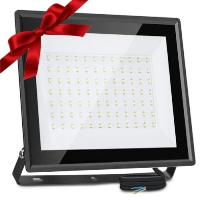 Afbeelding van Aigostar Led spot voor buiten 70W 6100lm, IP65 waterdicht, veiligheidslicht, koudwit,6500K, 84 leds,LED Schijnwerper, tuin, binnenplaats, garage enz.