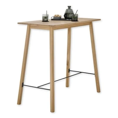 Afbeelding van Stolkom Bartafel Jules eik massief hout geolied, hoge tafel BxHxD 120x104x60 cm