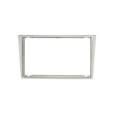 Afbeelding van Audioproject A386.1 Autoradio, radiopaneel 2 DIN voor Opel Corsa C Combo Omega Astra Vectra Meriva Vivaro Agila dubbel inbouwframe afdeklijst zilver