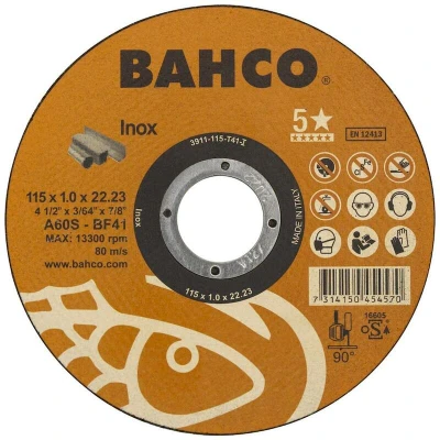 Afbeelding van Bahco Slijpschijf voor afbramen RVS 150 x 1.0 22.23mm 3911 T41 I