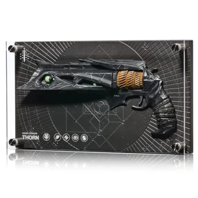 Afbeelding van Numskull Thorn Exotic Wapen Figuur 12x7 (30x18cm) Limited Edition Collectible Replica Standbeeld Officiële Destiny Merchandise FPS Sci Fi Actie Video Game Beeldje