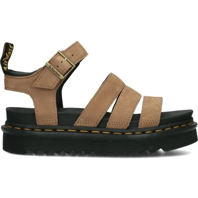 Afbeelding van Dr. Martens Blaire nubuck sandalen beige