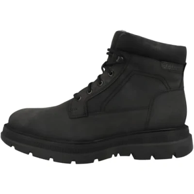 Afbeelding van S.OLIVER Stiefelette 51621743 Veterboots, Heren, Maat: 43, Black Leer/ synthetisch