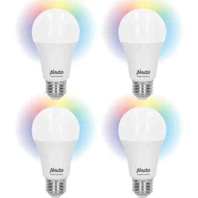 Afbeelding van Alecto Smart BULB10 4 PACK wifi LED lamp, pack, wit White