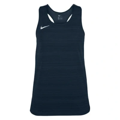 Afbeelding van Nike dry miler singlet dames navy wit NT0301451, maat M