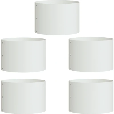 Afbeelding van vidaXL Witte Keramische Potten Wit Keramiek 30 cm diameter