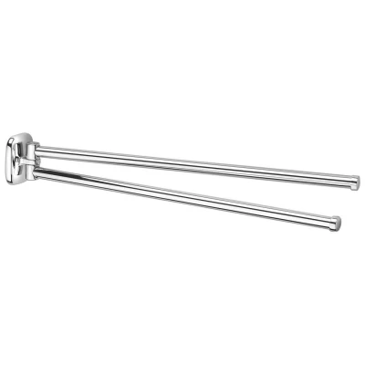 Afbeelding van Dubbele Handdoekhouder Sapho Rumba Draaibaar 45 cm Chroom