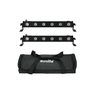 Afbeelding van Eurolite Set 2x LED BAR 6 QCL RGBW + Soft Bag
