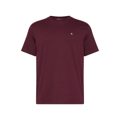 Afbeelding van Calvin Klein Jeans Heren SS Smooth CTTN Solid CREWNK TEE LV040HM265 T shirts, Rood (Deep Rouge), XL, XL