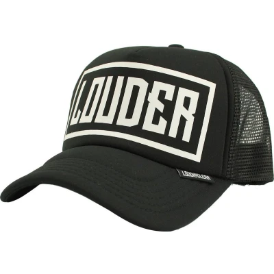 Afbeelding van LOUDER Heren Trucker Pet Cap Zwart Zomer Festival