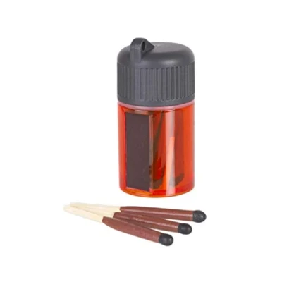 Afbeelding van Lifesystems Stormproof, waterdicht en winddicht lucifers, pak van 25 stuks in verzegelde waterdichte container, rood