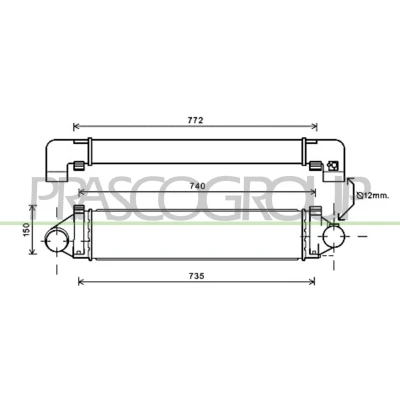 Afbeelding van PRASCO FD426N002 Intercooler