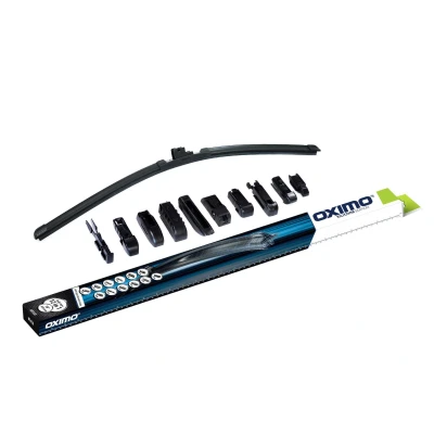 Afbeelding van OXIMO Ruitenwisser auto ruitenwisserbladen 450 mm autoruitenwisser accessoires verwisselbare houders voor 12 types aanpassing aan de welving van voorruit