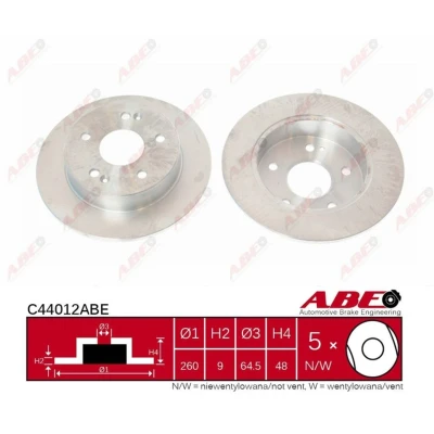 Afbeelding van ABE Remschijven C44012ABE