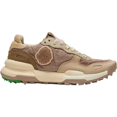 Afbeelding van Satorisan Chacrona Linen Casual Sneakers Vrouwen Vintage Leer en linnen Kleur Lake Taupe Maat 37