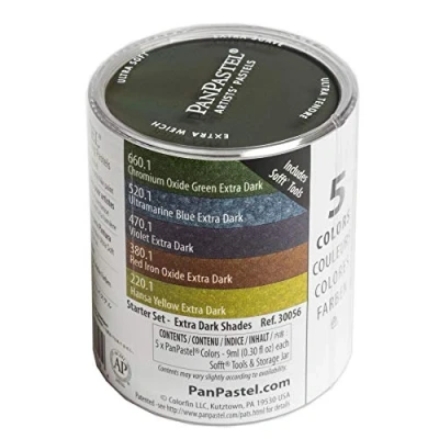 Afbeelding van PanPastel 5 kleuren set Extra donkere tinten
