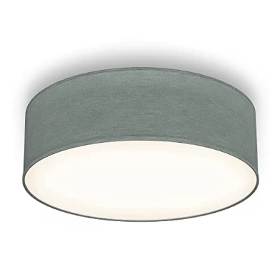 Afbeelding van B.K.Licht Plafondlamp Ø30cm grijs excl. E27 lichtbron