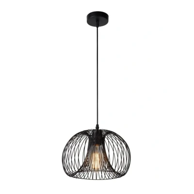Afbeelding van Lucide VINTI Hanglamp Ø 30 cm 1xE27 Zwart
