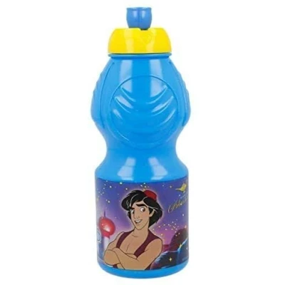 Afbeelding van ALMACENESADAN, 4940 schoolstartverpakking, kerstcadeau, bestaande uit sportfles, 400 ml, meerkleurig, herbruikbaar, BPA vrij, licentie (Aladin)