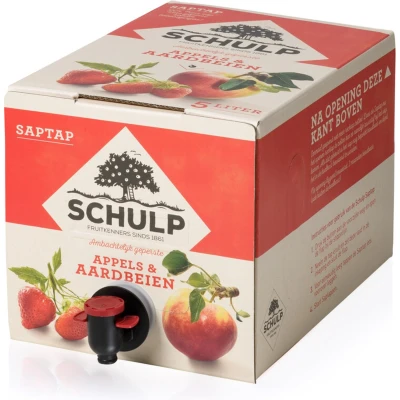 Afbeelding van 2x Schulp Saptap Appel Aardbei Ambachtelijk 5 liter