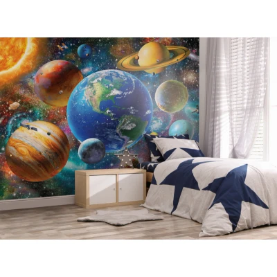 Afbeelding van Walltastic Zonnestelsel behang muurschildering, FSC papier, multi, 8ft hoog x 10ft breed, 1 maat