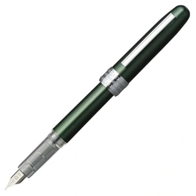 Afbeelding van PLATINUM Plaisir PGB 1000#41 Vulpen/Veerdiktes: F fijn/Kleur: Groen/Groen/Handgemaakt/Plastic Verpakking/Vulpen