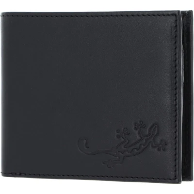 Afbeelding van oxmox Leren Portemonnee Leather Cross certificate Exchange Lizard Zwart