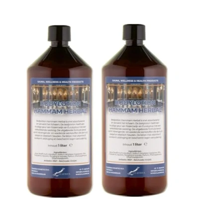 Afbeelding van Bodylotion Hammam Herbal 1 Liter set van 2 stuks