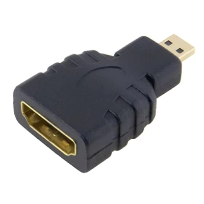 Afbeelding van SeKi HDMI adapter A aansluiting naar Micro D connector, bus stekker; vergulde aansluitingen zwart