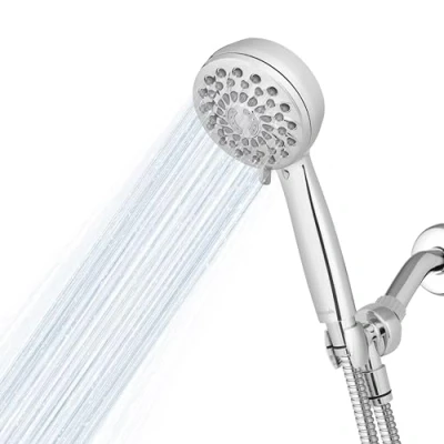 Afbeelding van Waterpik Handdouchekop, hoge druk, met slang, PowerPulse massage, 7 modi, XPB 763ME, chroom