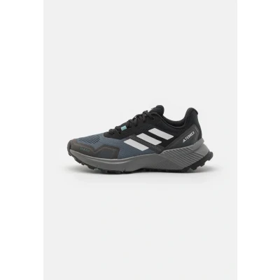 Afbeelding van Adidas Terrex Soulstride RAIN.RDY Trail hardloopschoenen, Dames, Maat: 44, Core black/crystal white/grey four Kunststof/ textiel
