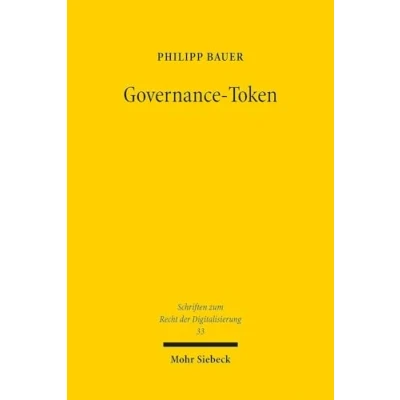 Afbeelding van Schriften zum Recht der Digitalisierung Governance Token