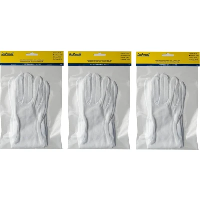 Afbeelding van 3 x Duoprotect Handschoen Katoen Large Voordeelverpakking