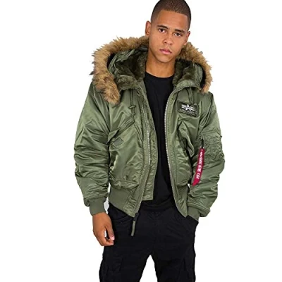 Afbeelding van Alpha Industries Winterjas sagegreen, Heren, Maat: Large, Sage green
