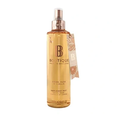Afbeelding van Boutique Amber, Musk &amp; Vanilla Body Mist, Hydrating and Refreshing 250ml