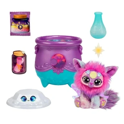 Afbeelding van Magic Mixies Magical Gem Surprise Magische Toverketel Maan Maak je Mixie Plushie