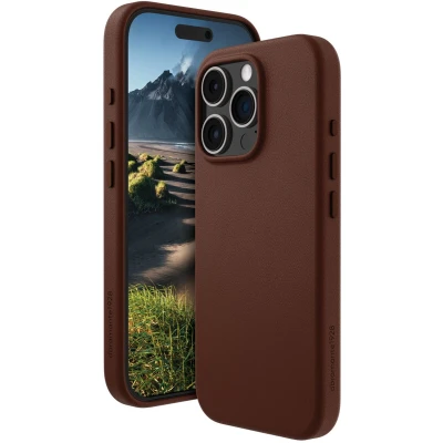 Afbeelding van Apple iPhone 16 Pro MagSafe Hoesje Echt leder dbramante1928 Hardcase/Backcover Bruin Telefoonhoesje Shockproof/Valbescherming