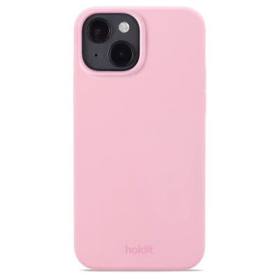 Afbeelding van Apple iPhone 14 Hoesje Siliconen en TPU (zacht) Holdit Hardcase/Backcover Roze Telefoonhoesje