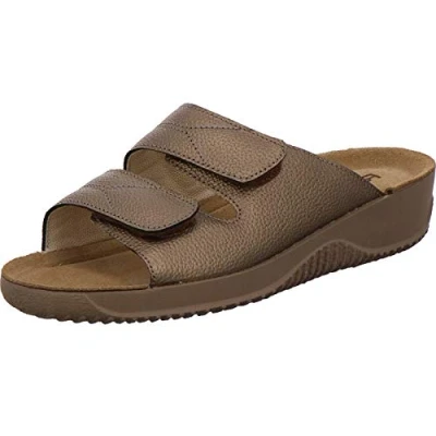 Afbeelding van Rohde Soltau 40 damesslippers, slippers, zomerschoenen, vrijetijdsschoenen, bruin, 36 EU