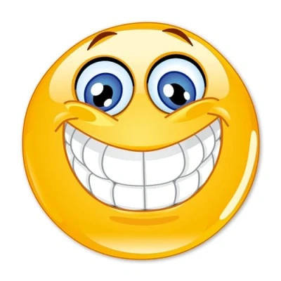 Afbeelding van easydruck24de 1 smiley sticker, smile, rond, diameter 9 cm, lachende emoticon voor laptop, deur, motorfiets, scooter, auto, weerbestendig
