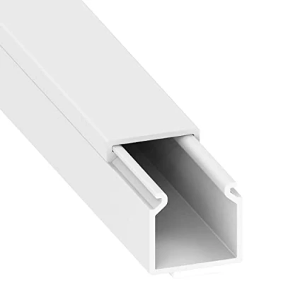 Afbeelding van Habengut CC10053 kabelgoot (zelfklevend) 15x15 mm van PVC, kleur: wit, lengte 1 m